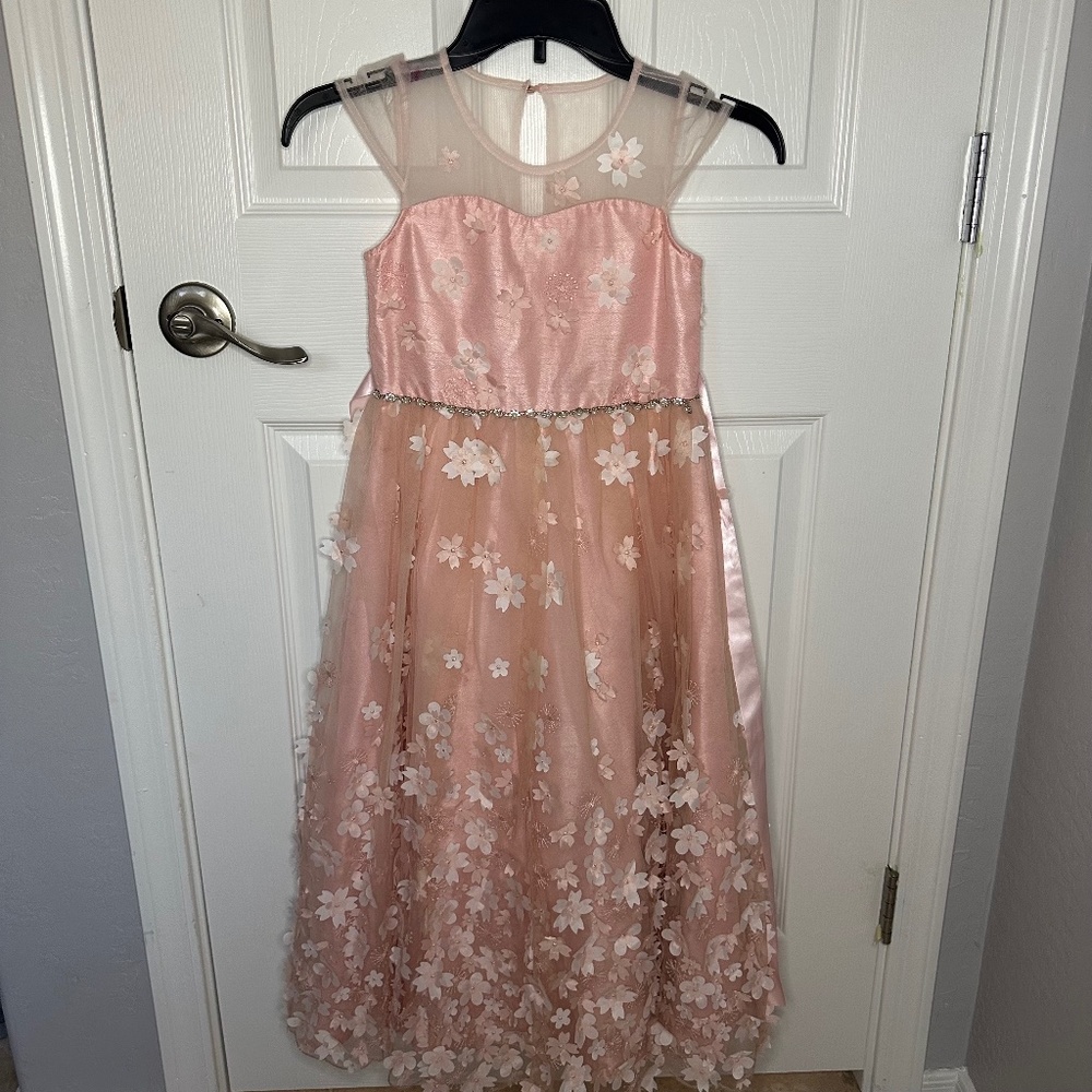 Chantilly place Size 6 girl formal gown. Wedding dress. kids dress